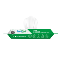 Simpleaf Brands Flushable Wipes, 25 Count Personal Wipes Cucumber Convenient Pack - Perfect for Travel and On-the-go pulse