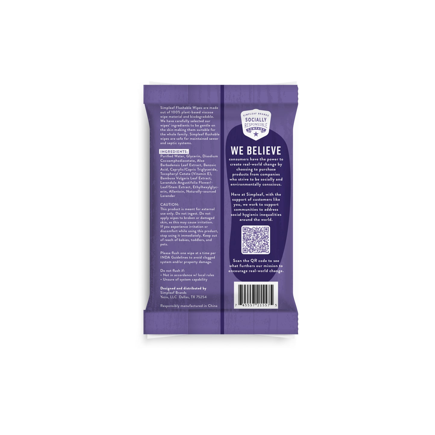 Flushable Wipes 25 Count