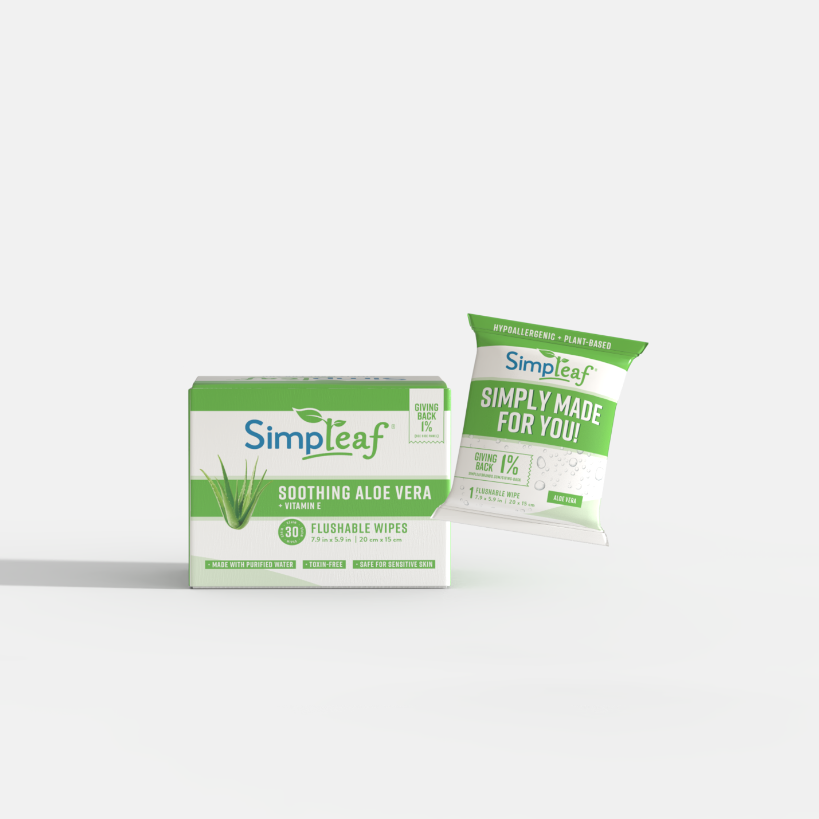 Aloe Vera Flushable Wipes