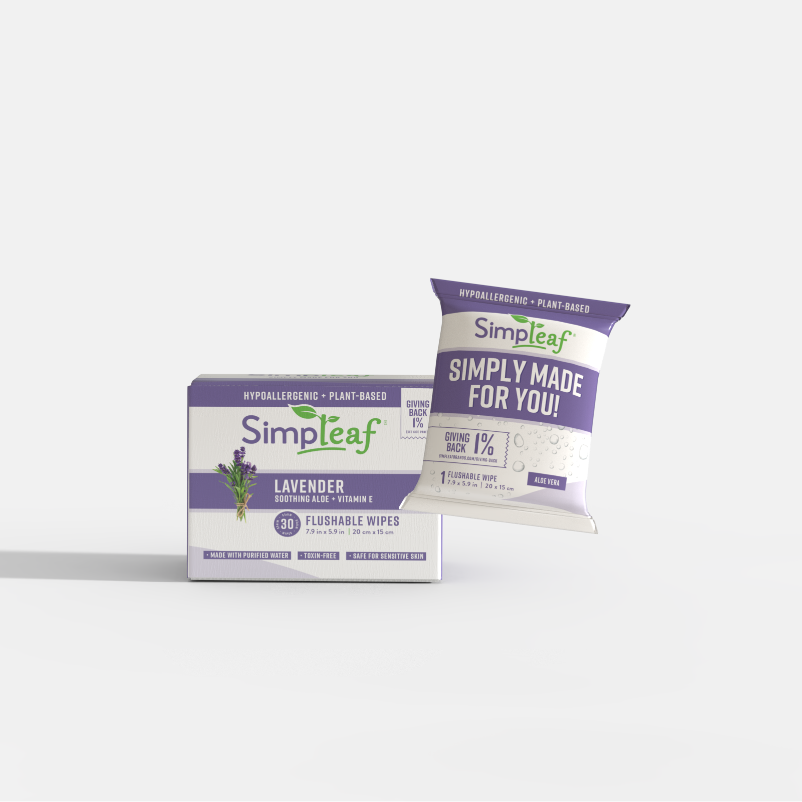 Lavender Flushable Wipes
