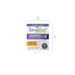 Simpleaf Brands- Individual - Single Wrapped  Flushable Wipes Lavender - Perfect On-the-go and pocket size wipes